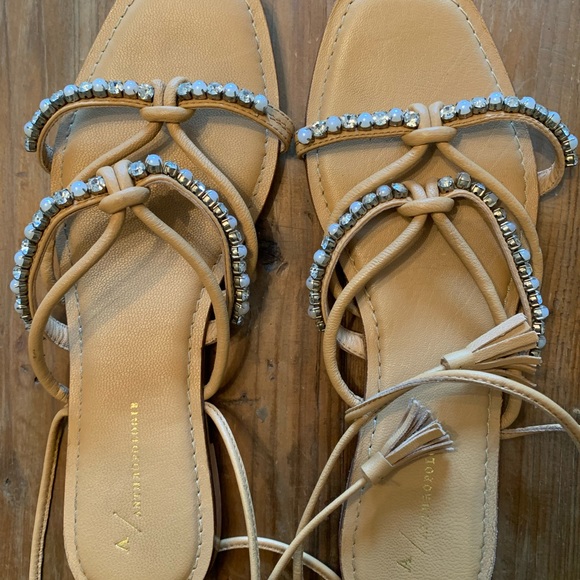 Anthropologie Puka Ankle-Tie Sandals - Picture 4 of 9
